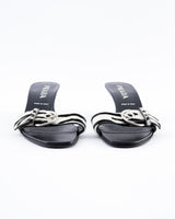 Prada Zebra-Print Calf Half Mules  - EU 37.5