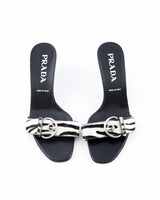 Prada Zebra-Print Calf Half Mules  - EU 37.5
