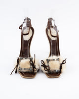 Rene Caovilla Mink Fur Heels - EU 38.5