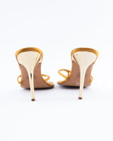 Giuseppe Zanotti Gold Snake Heels - EU 40