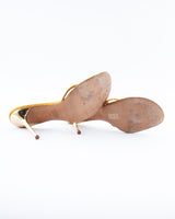 Giuseppe Zanotti Gold Snake Heels - EU 40