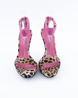 Cesare Paciotti Leopard Stiletto Heels - EU 38.5
