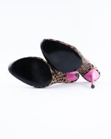 Cesare Paciotti Leopard Stiletto Heels - EU 38.5