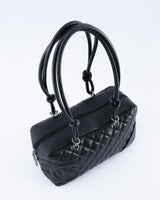 Chanel Quilted Leather Cambon Ligne Bowler Bag