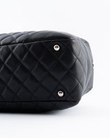 Chanel Quilted Leather Cambon Ligne Bowler Bag