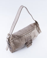 Fendi Whipstitch Maxi Baguette