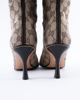 Gucci Monogram Knee High Boots  - EU 38