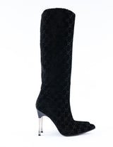 Gucci X Tom Ford Monogram Velvet Knee High Boots  - EU 37.5