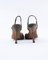 Dior Camouflage Lock and Key Slingback Heels - EU 38