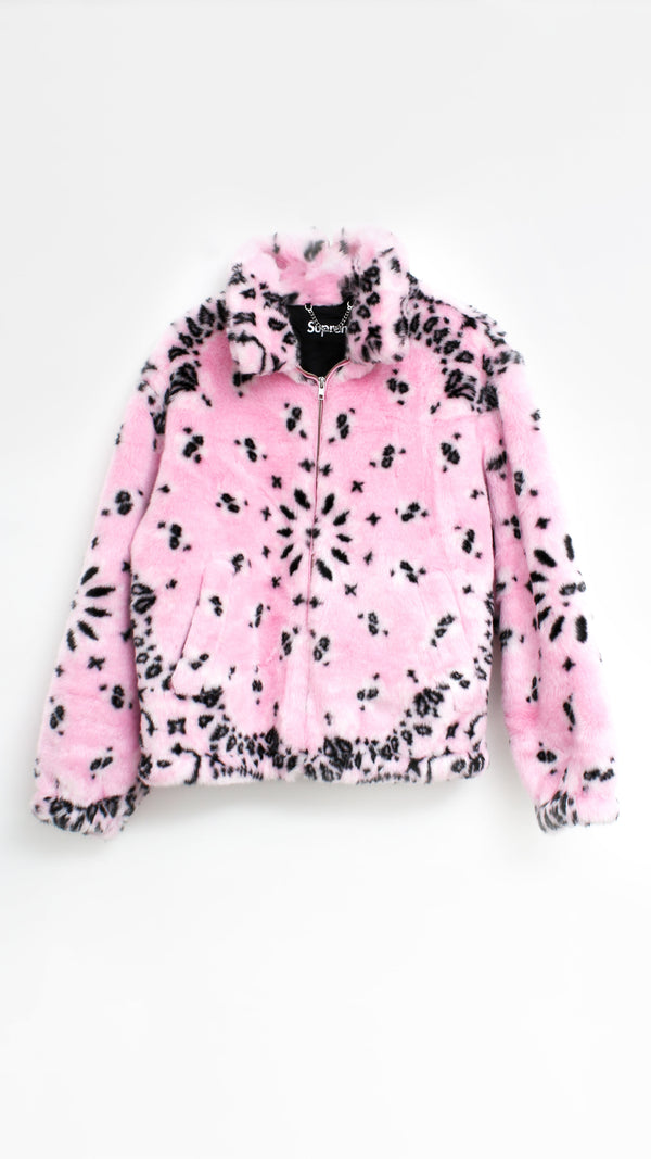 Supreme Bandanna Faux Fur Jacket