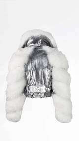 Dior Python Leather & Ostrich Fur Jacket