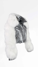 Dior Python Leather & Ostrich Fur Jacket
