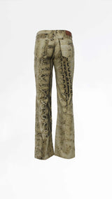 Cavalli Snake Print Trousers