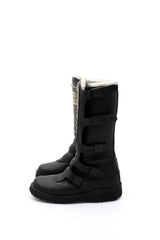 Chanel Biker Logo Boots