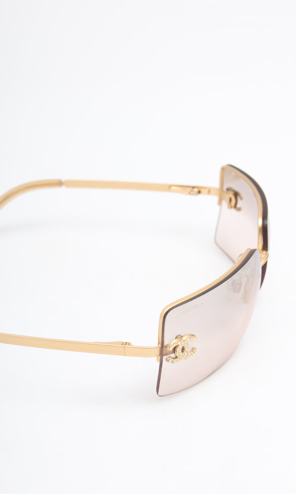 Chanel Rhinestone Sunglasses