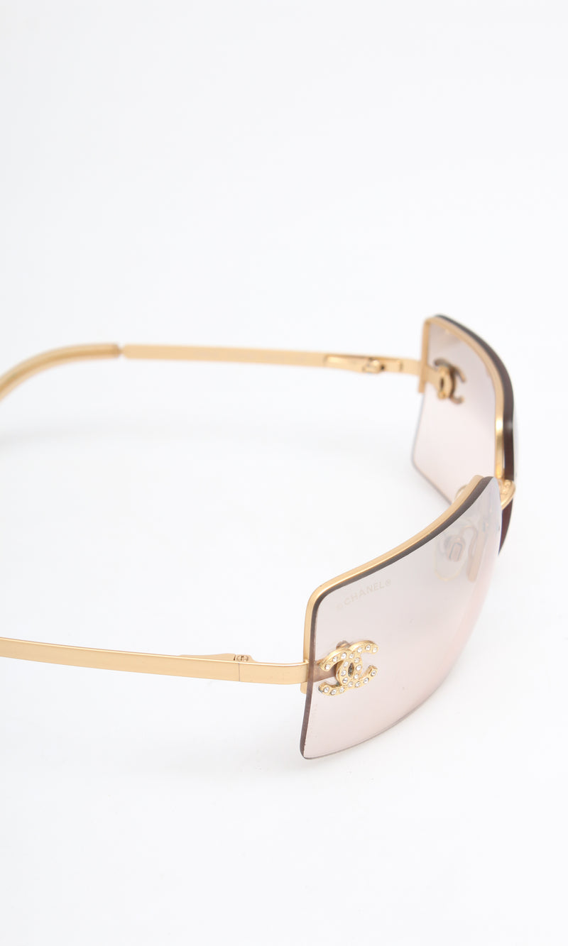 Chanel Rhinestone Sunglasses