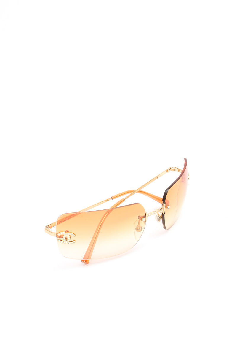 Chanel Rhinestone Sunglasses