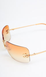 Chanel Rhinestone Sunglasses
