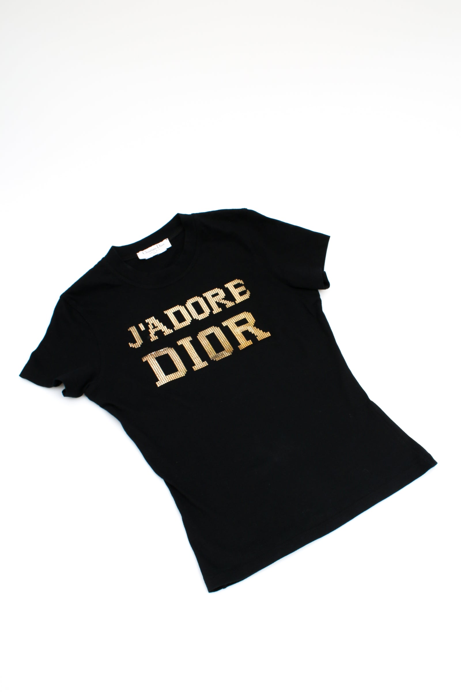 J'adore Dior 半袖Tシャツ 黒 J'adore Dior Christian Dior Tops - Etsy