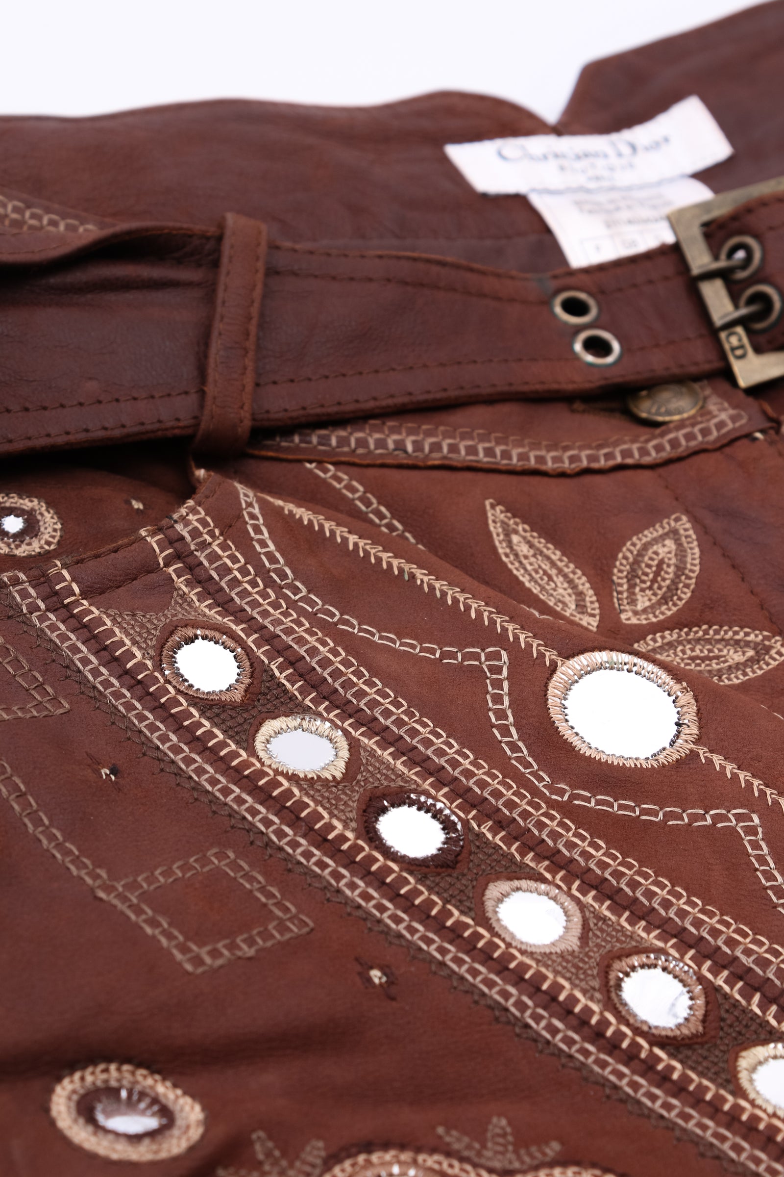 Dior Logo Plate Leather Trousers – Jean Vintage display picture 1