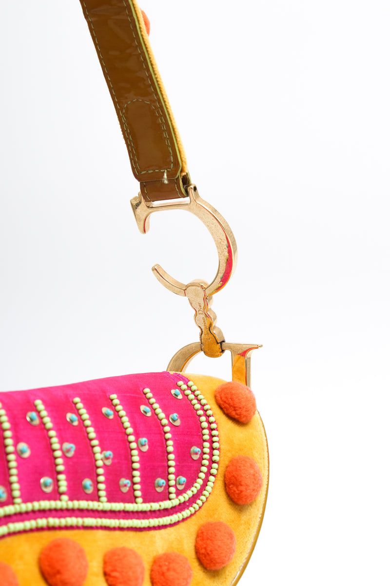 Dior Pom Pom Saddle Bag