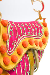 Dior Pom Pom Saddle Bag