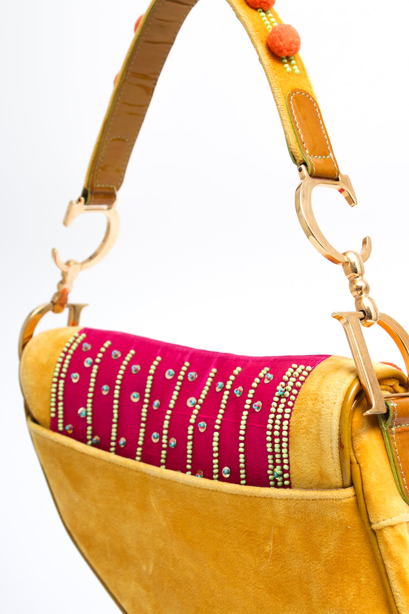 Dior Pom Pom Saddle Bag