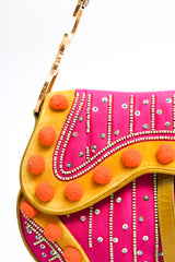 Dior Pom Pom Saddle Bag