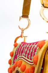 Dior Pom Pom Saddle Bag