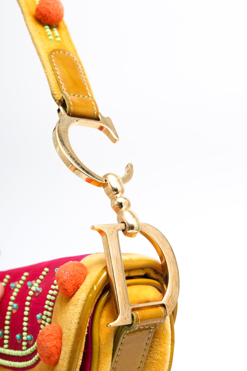 Dior Pom Pom Saddle Bag