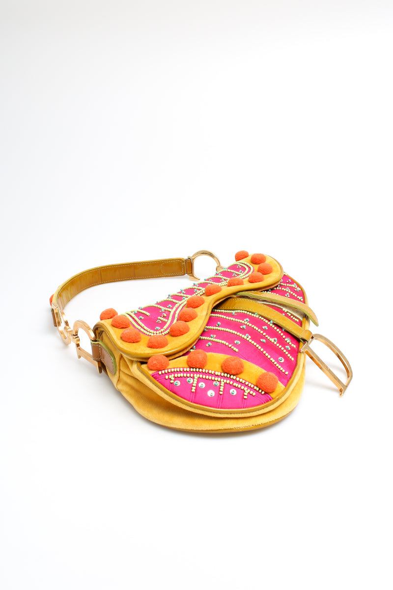 Dior Pom Pom Saddle Bag