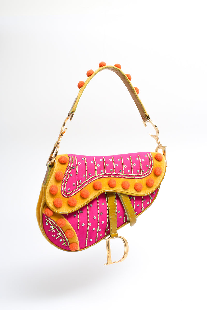 Dior Pom Pom Saddle Bag
