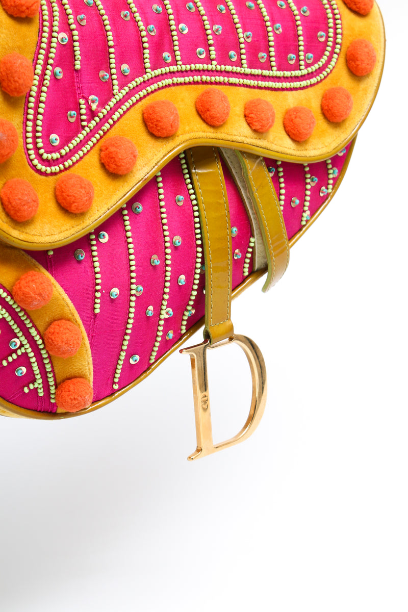 Dior Pom Pom Saddle Bag
