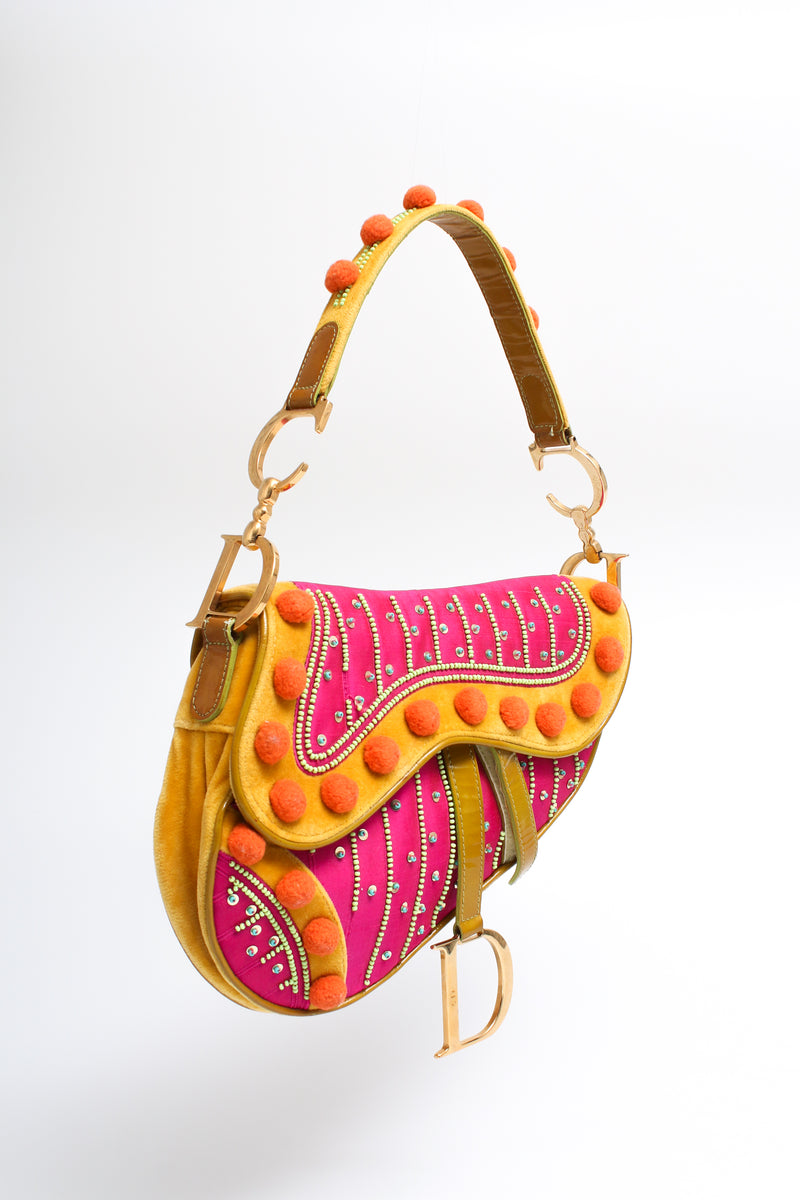 Dior Pom Pom Saddle Bag