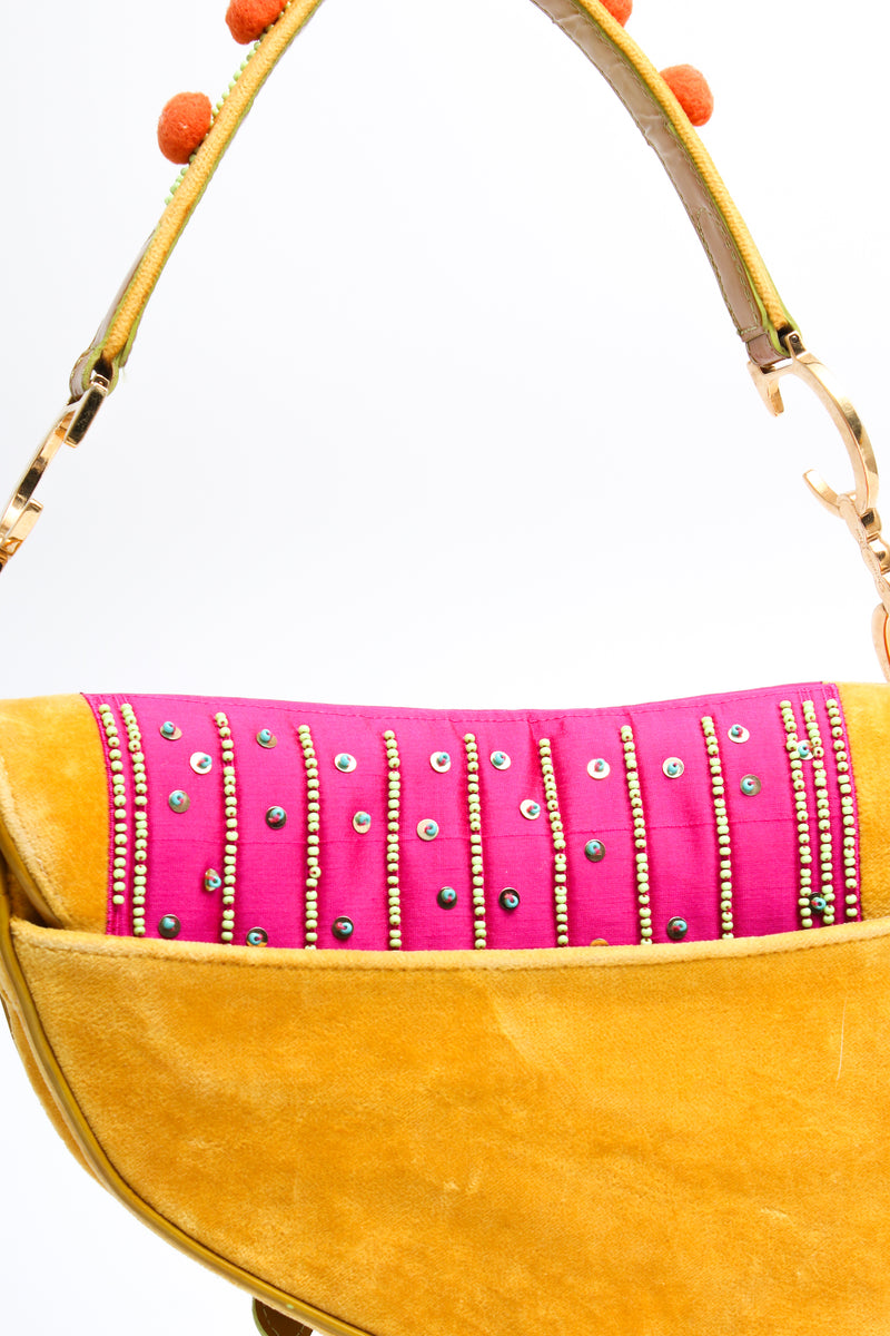 Dior Pom Pom Saddle Bag