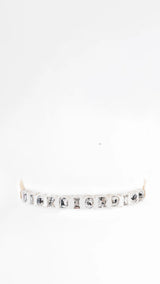 Dior Crystal Embellished Logo Choker