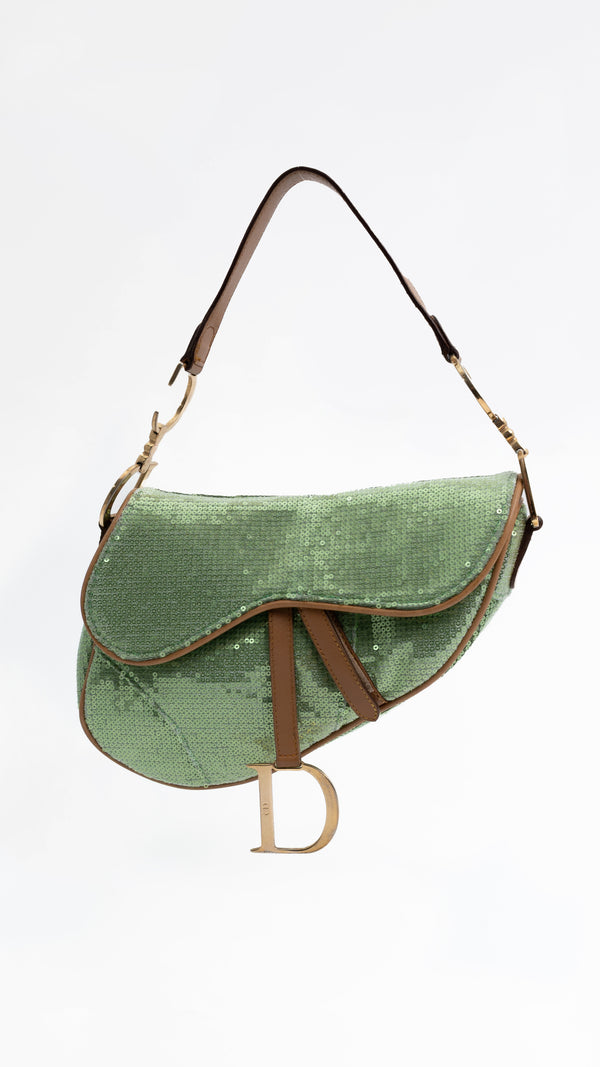 Dior Sequin Saddle Bag