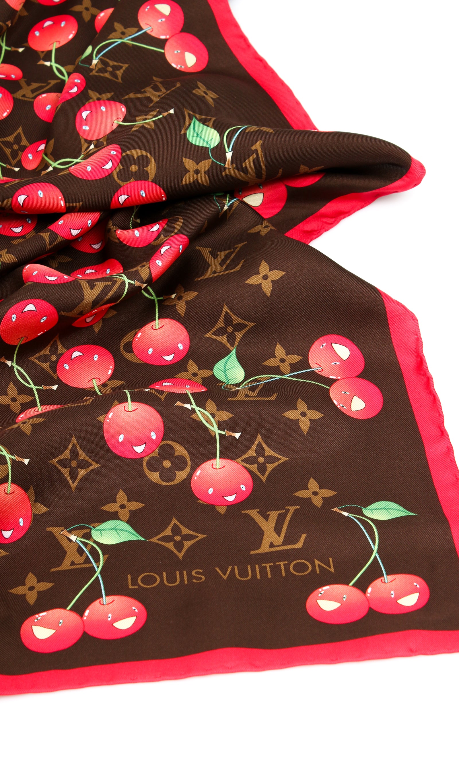 Louis Vuitton X Takashi Murakami Cherry Scarf – Jean Vintage