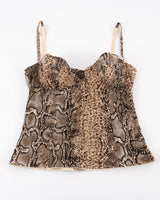 Dolce & Gabbana Snakeskin Corset Top