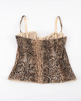 Dolce & Gabbana Snakeskin Corset Top