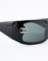 Chanel CC Rhinestone Sunglasses