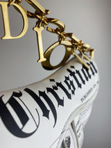 Dior Galliano Newspaper Mini Saddle Bag